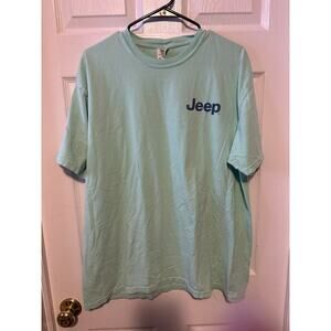 Jeep graphic tshirt aqua size XL